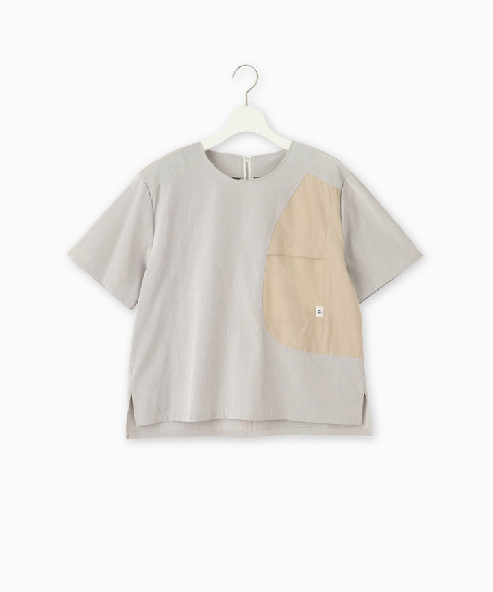 アシンメトリードッキングブラウス