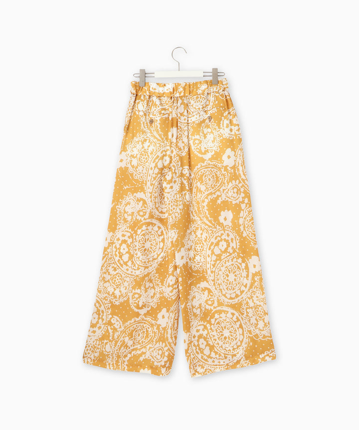 ビッグペイズリープリントワイドパンツ