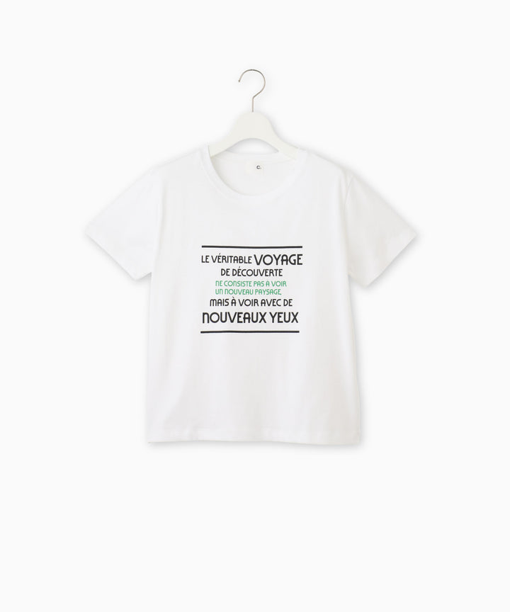 綿天竺プリントTシャツ