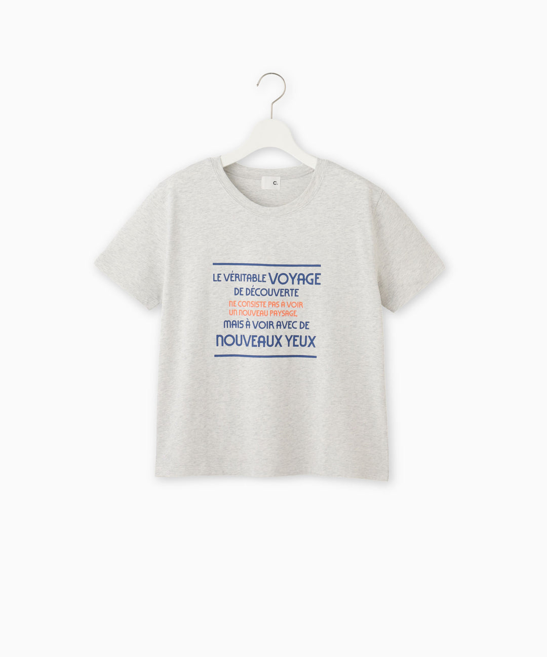 綿天竺プリントTシャツ