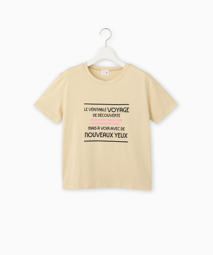 綿天竺プリントTシャツ
