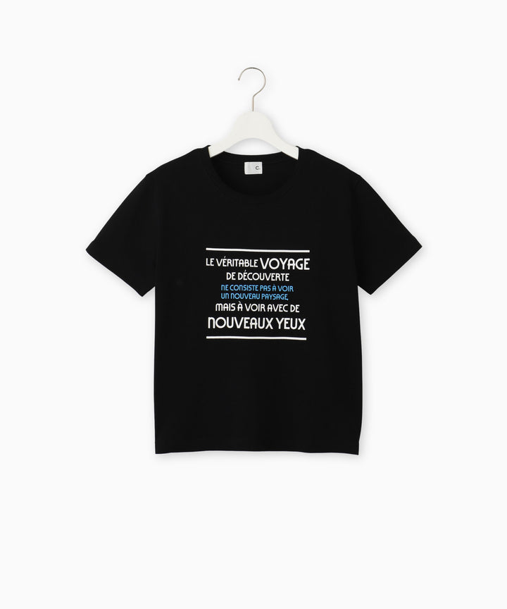 綿天竺プリントTシャツ