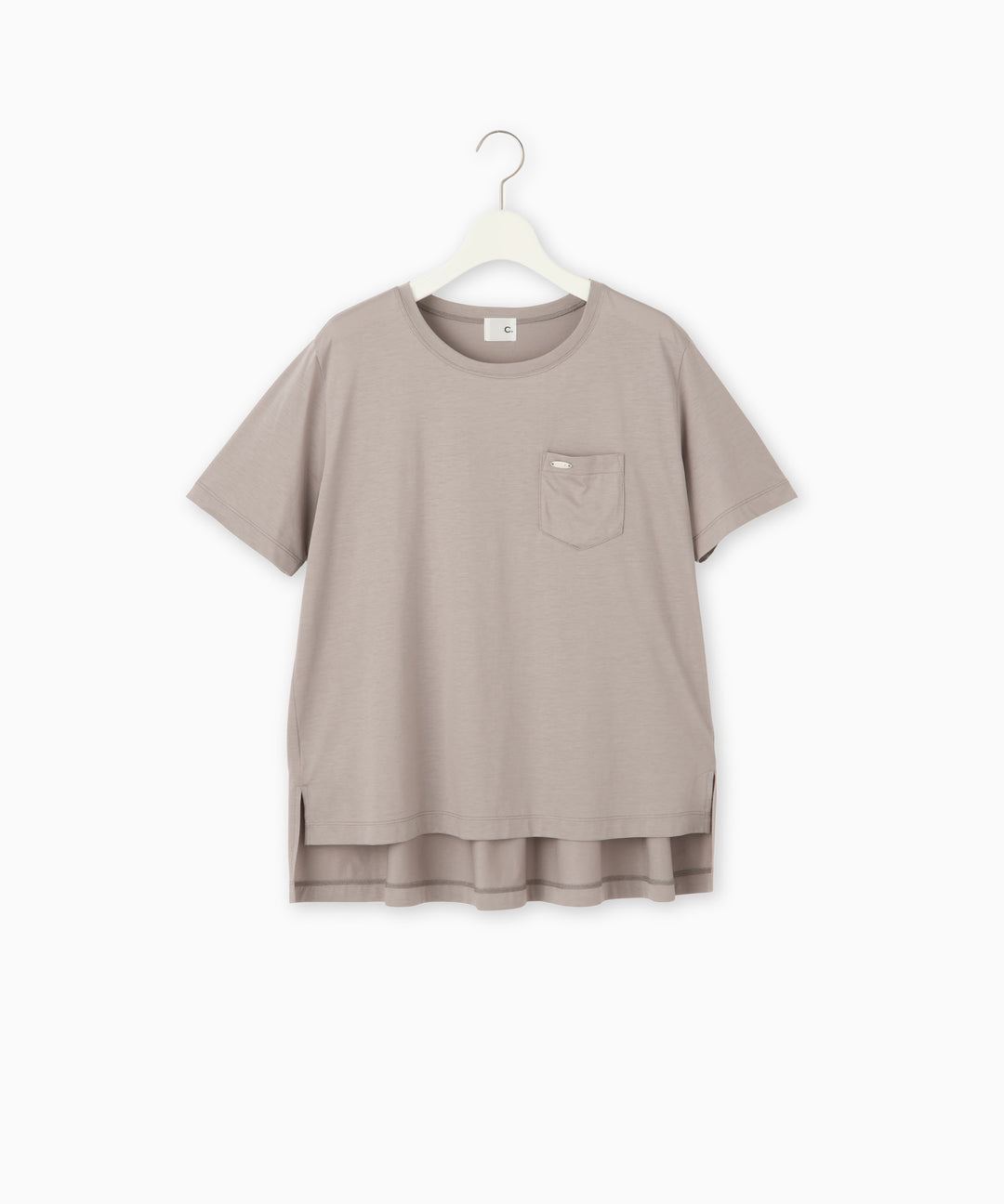 バックタックシンプルTシャツ