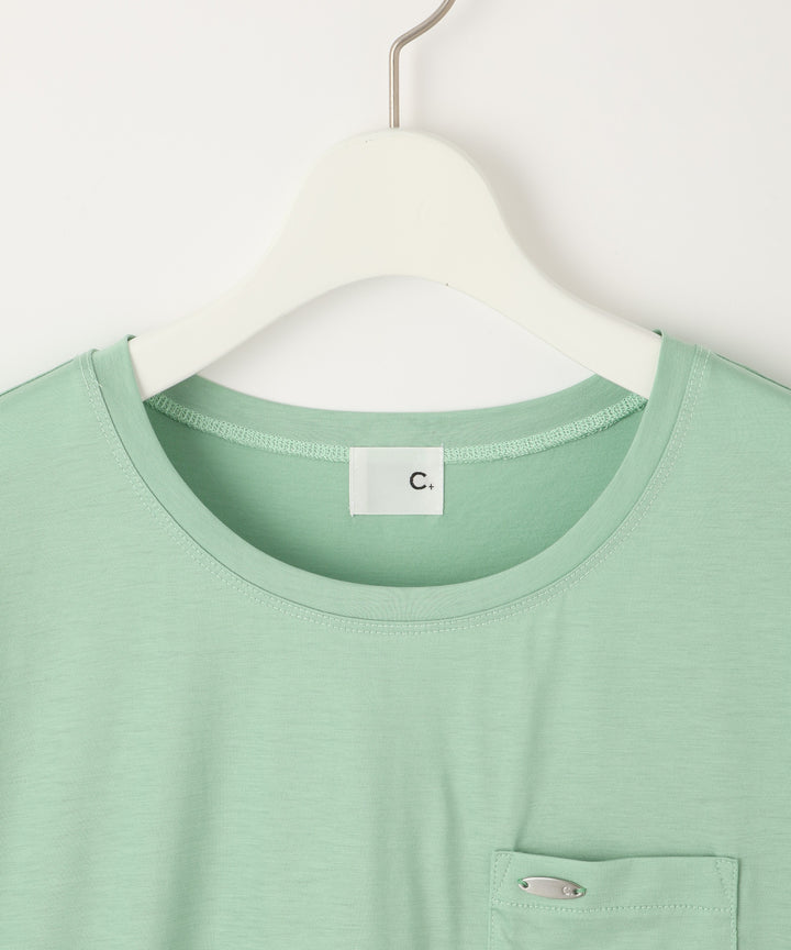バックタックシンプルTシャツ