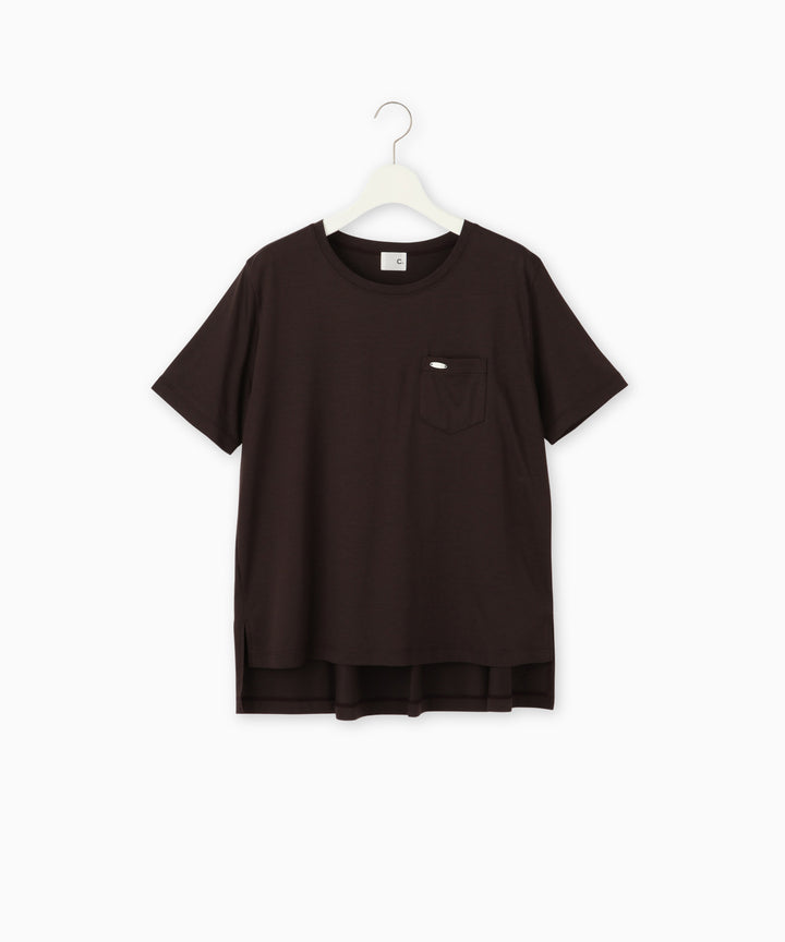 バックタックシンプルTシャツ