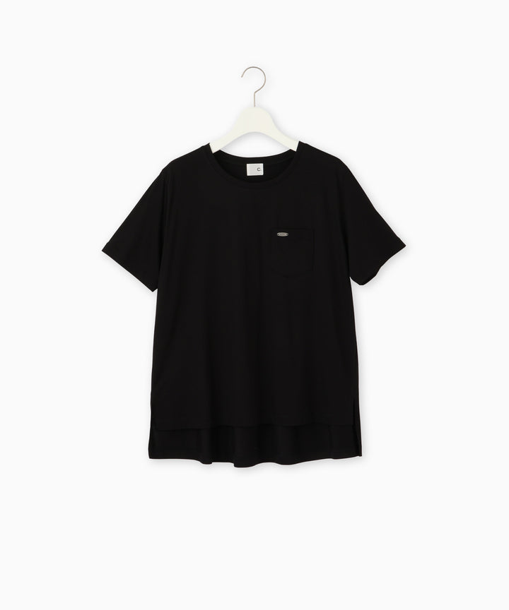 バックタックシンプルTシャツ