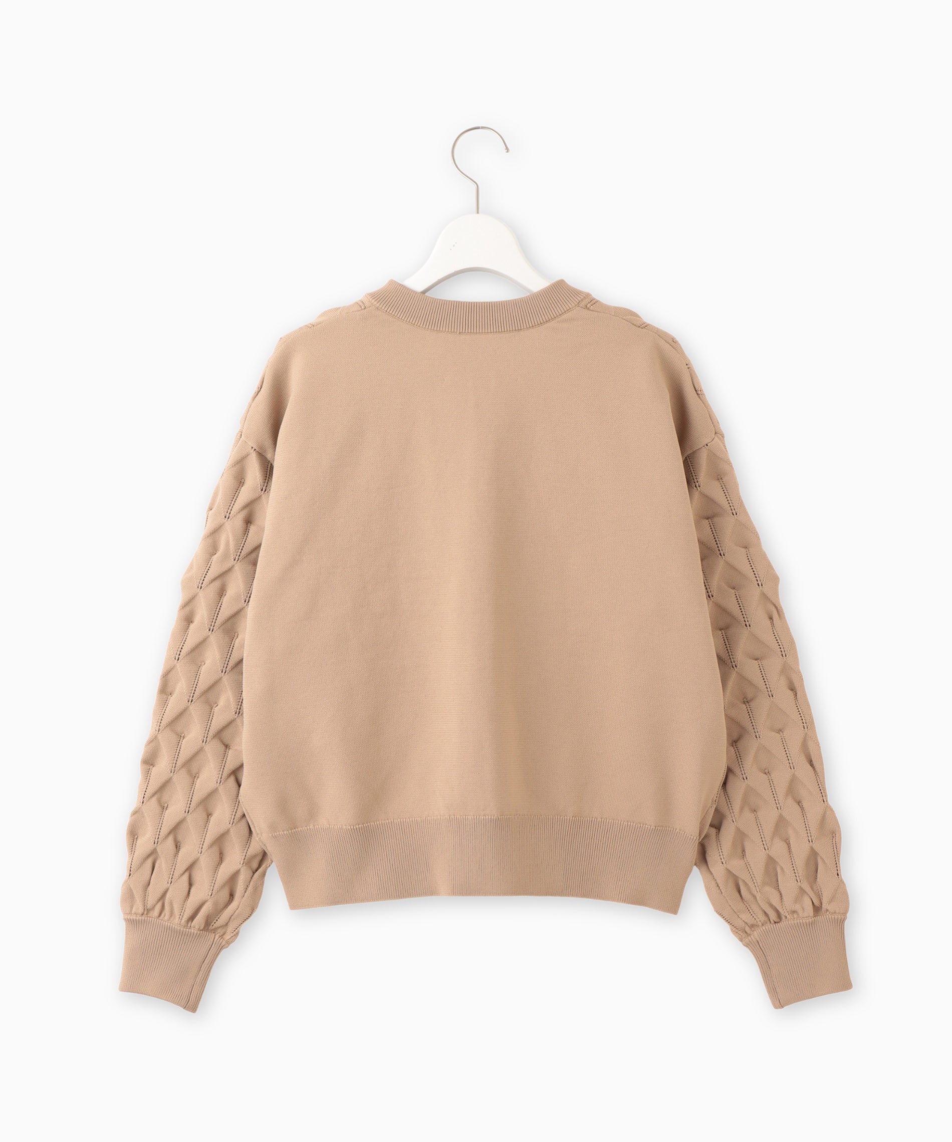 ダイヤ柄ジップアップカーディガン – FACE SANS FARD