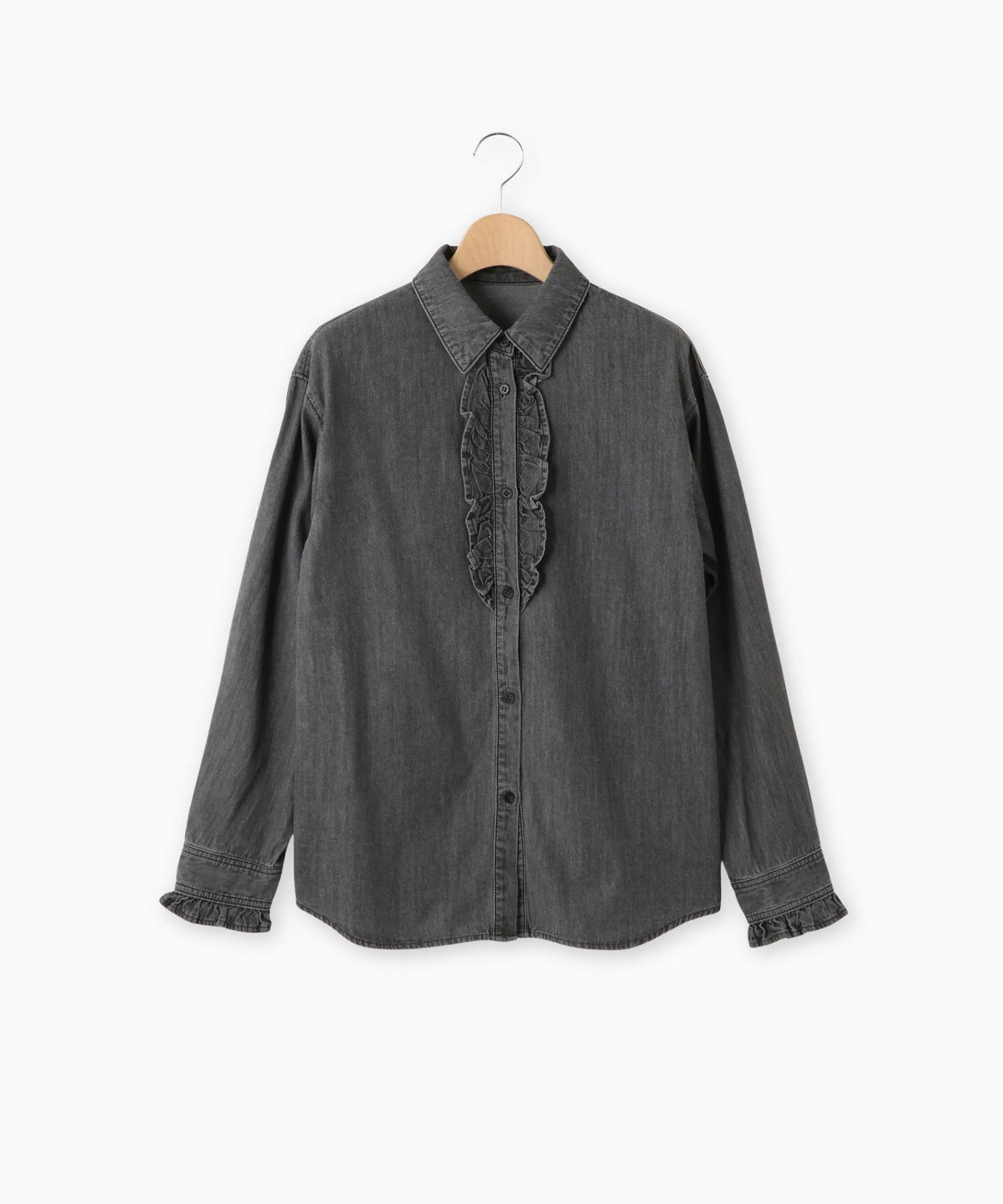 デニムフリルシャツ – FACE SANS FARD