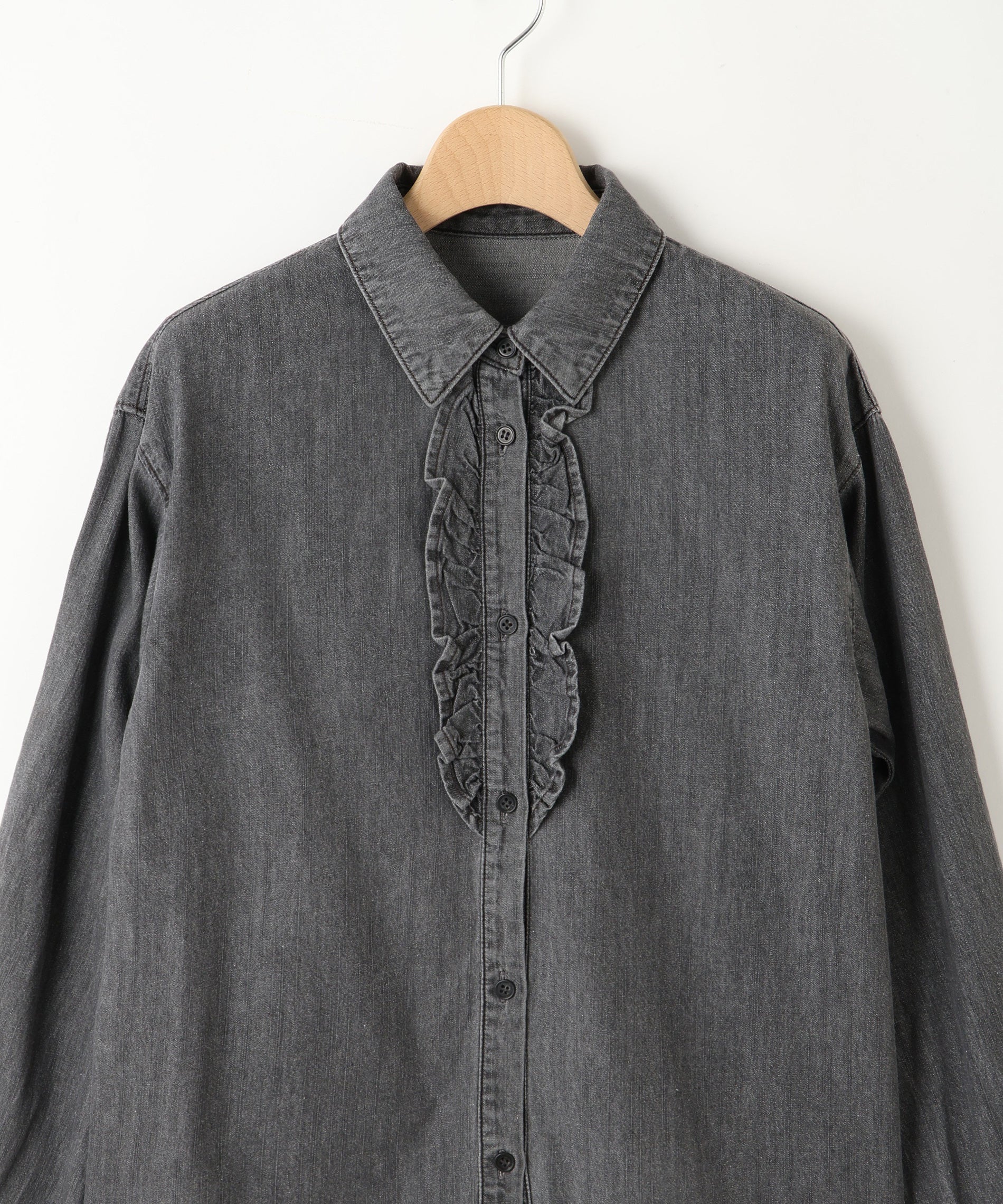 デニムフリルシャツ – FACE SANS FARD