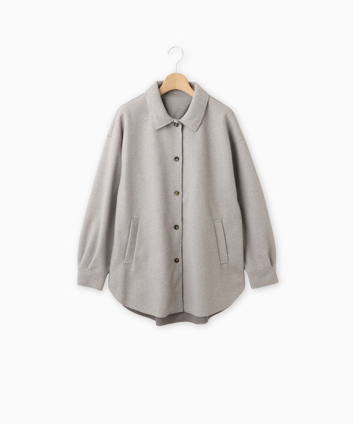 ソフトメルトンオーバーサイズシャツ
