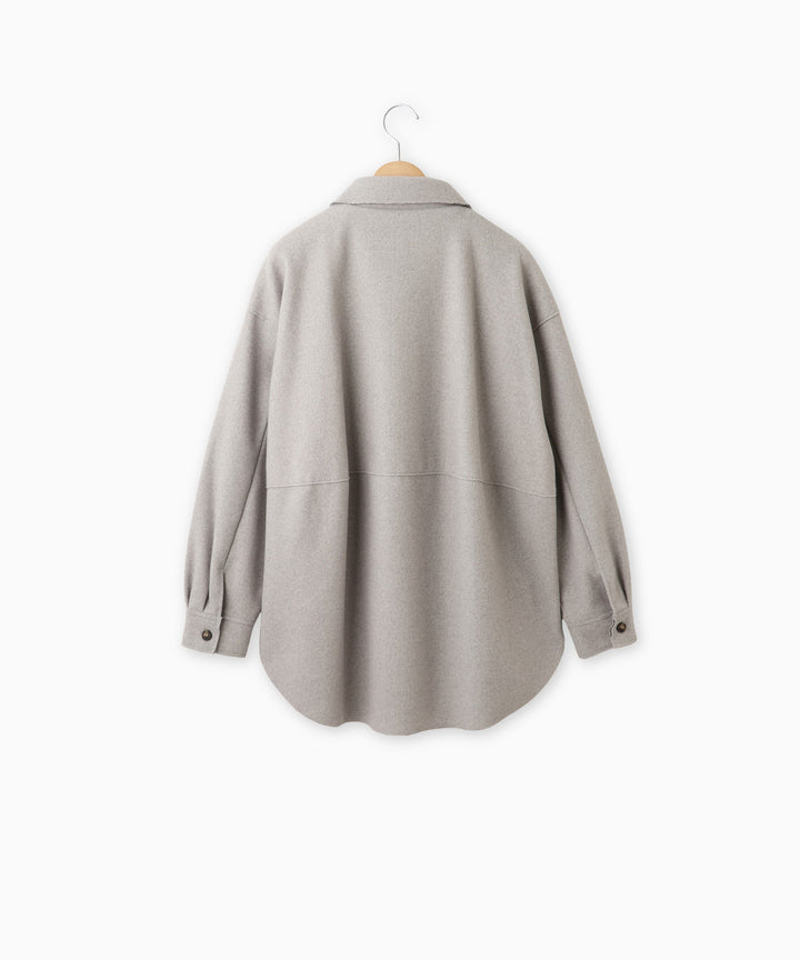 ソフトメルトンオーバーサイズシャツ