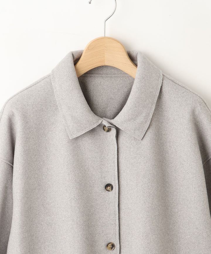 ソフトメルトンオーバーサイズシャツ