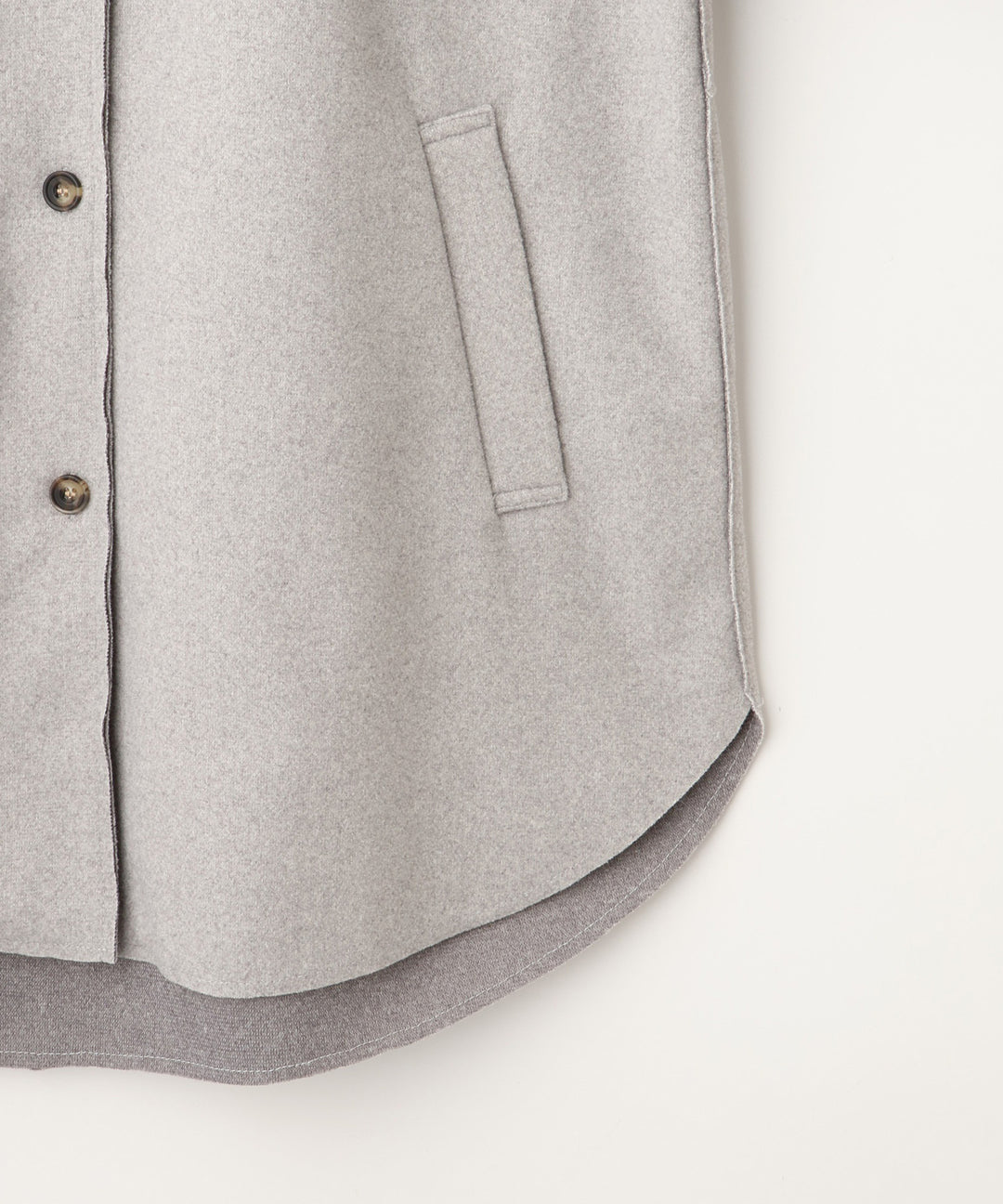 ソフトメルトンオーバーサイズシャツ