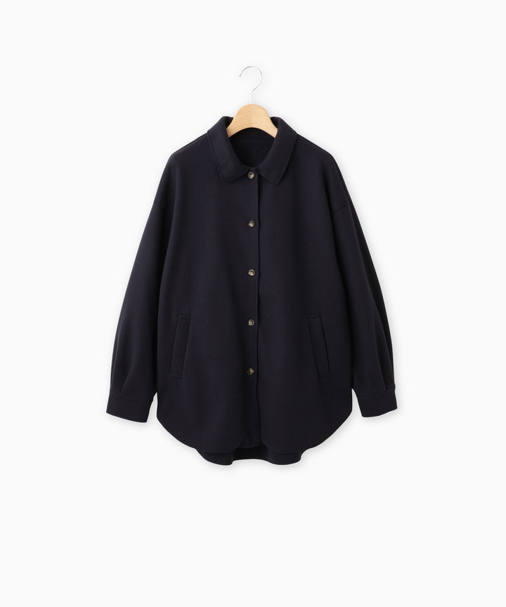 ソフトメルトンオーバーサイズシャツ
