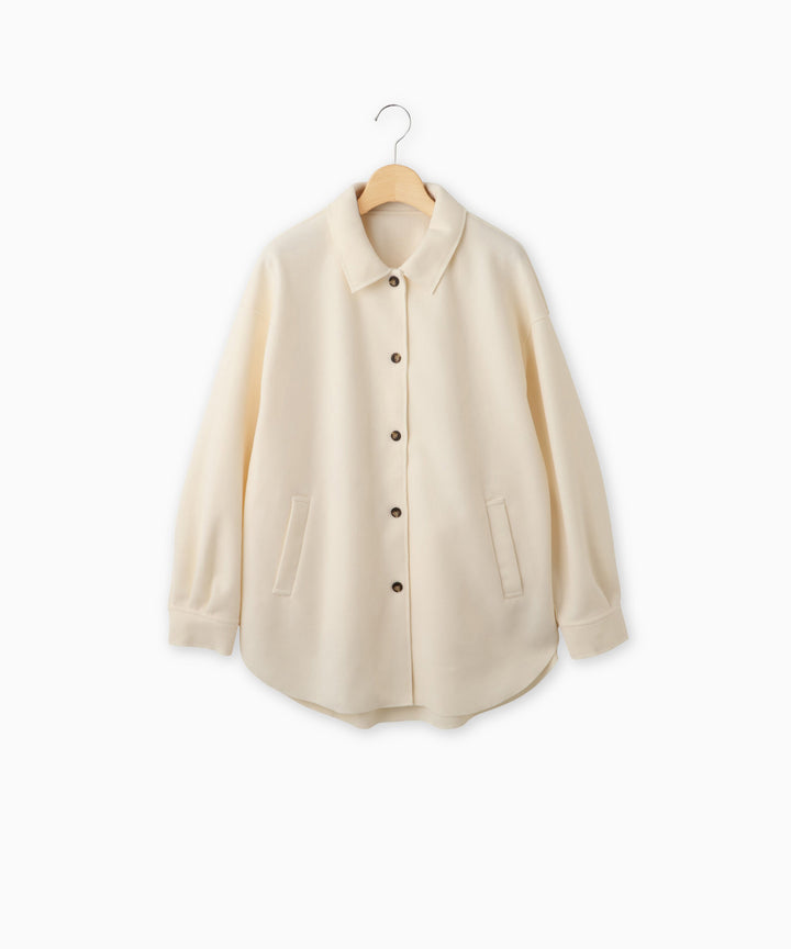 ソフトメルトンオーバーサイズシャツ
