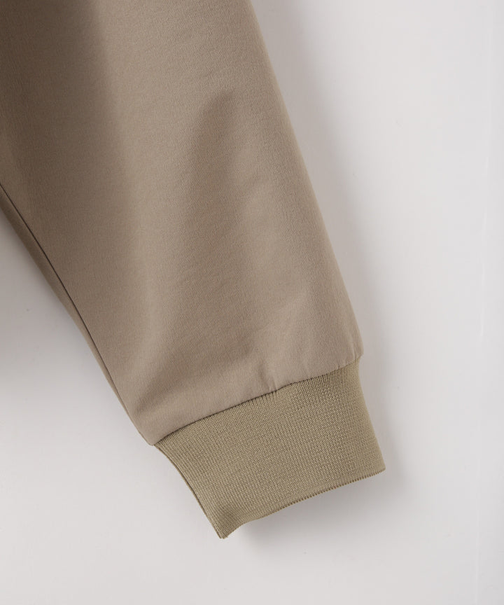 タフタ裏毛フロッキーロゴブラウス