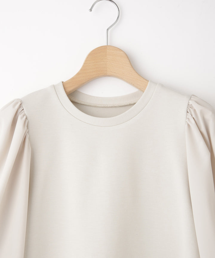 タフタスリーブストレッチポンチトップス