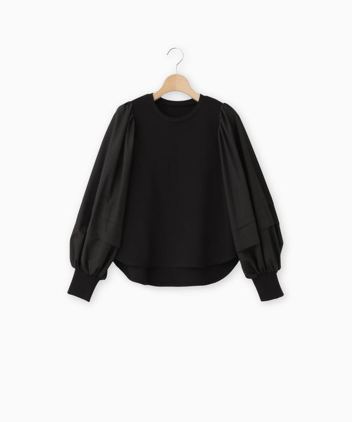 タフタスリーブストレッチポンチトップス