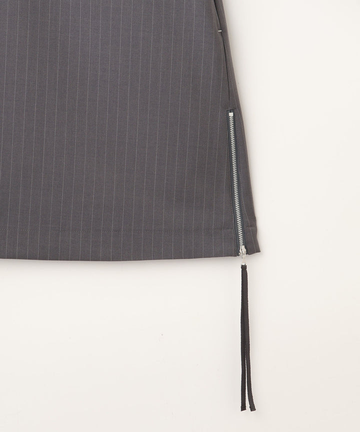 梳毛調シック&シンロングブラウス