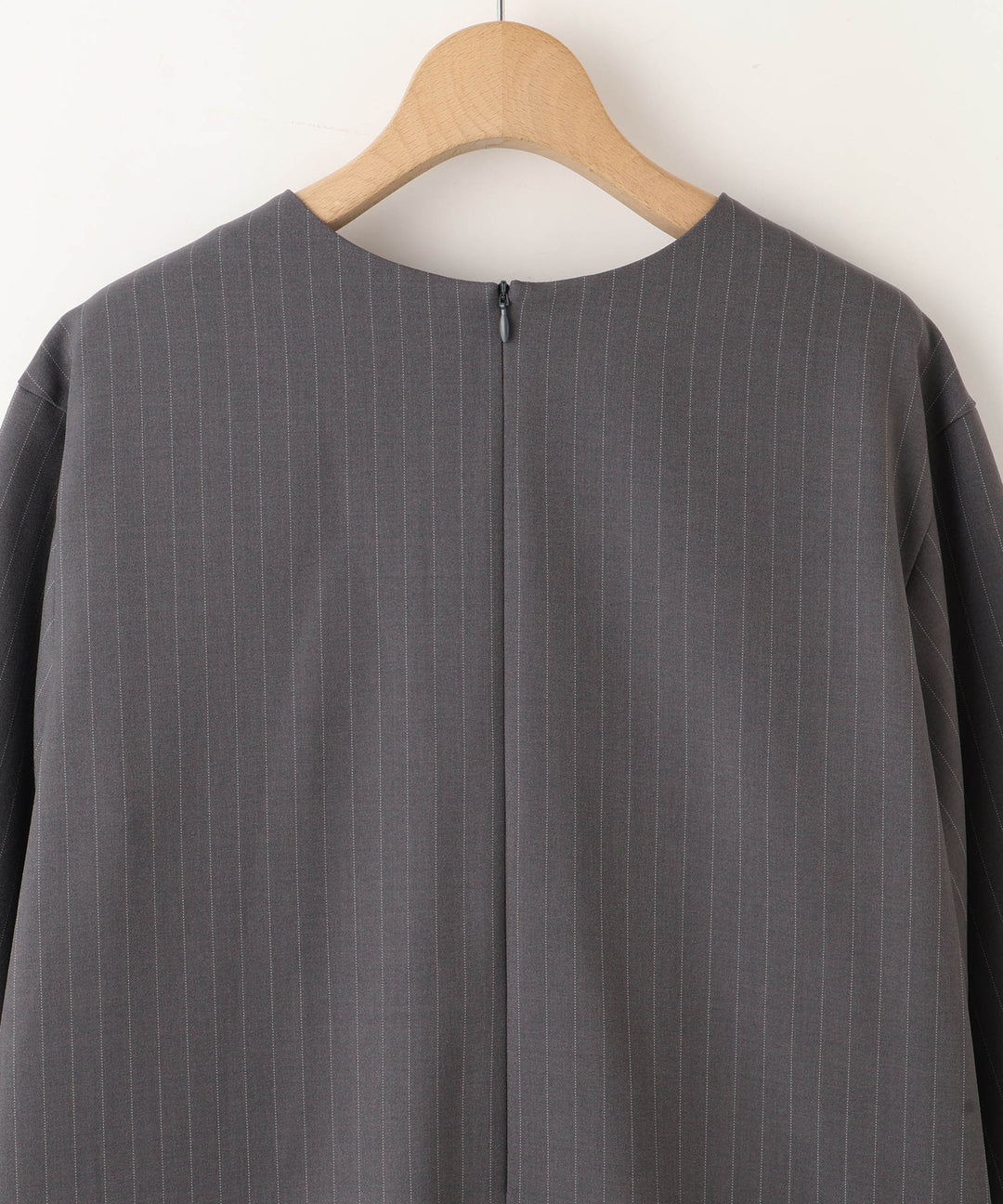 梳毛調シック&シンロングブラウス