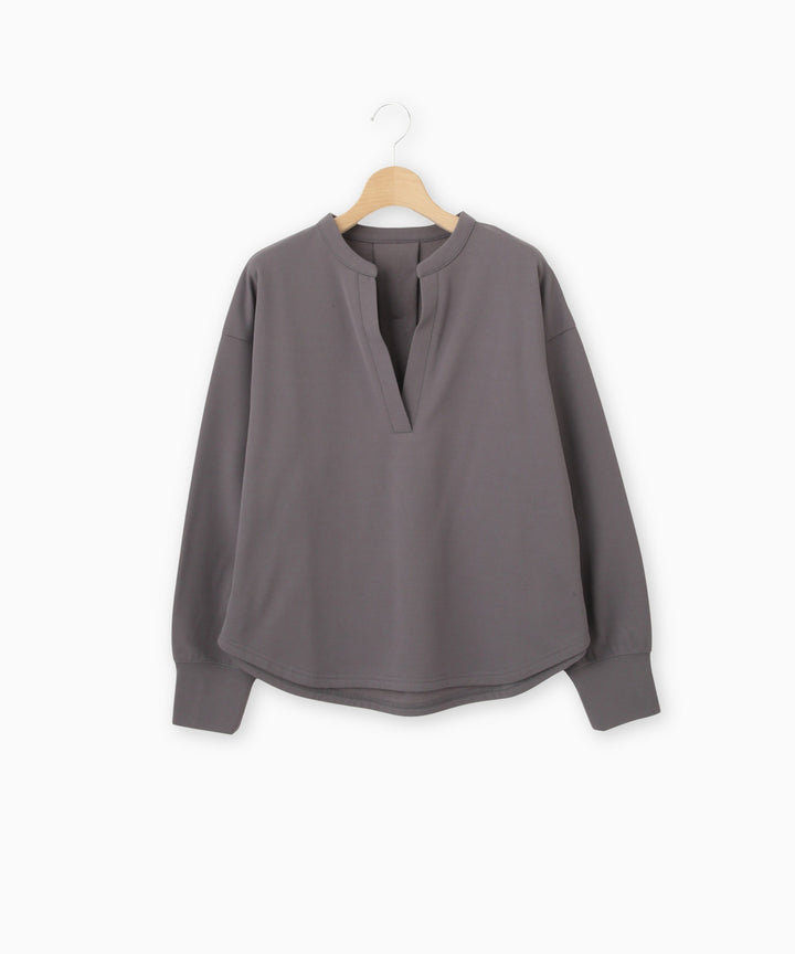 Vネックジャージープルオーバー