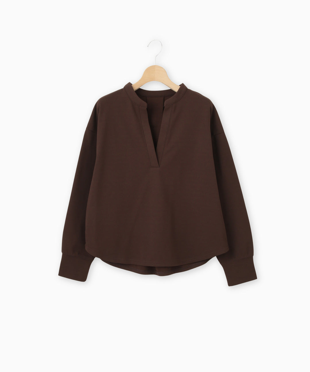 Vネックジャージープルオーバー