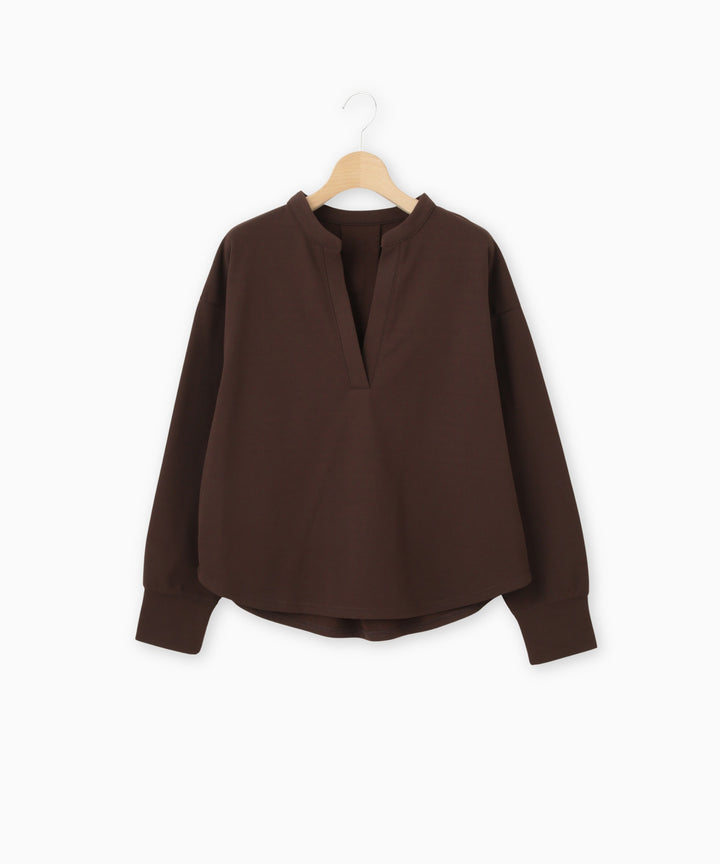 Vネックジャージープルオーバー