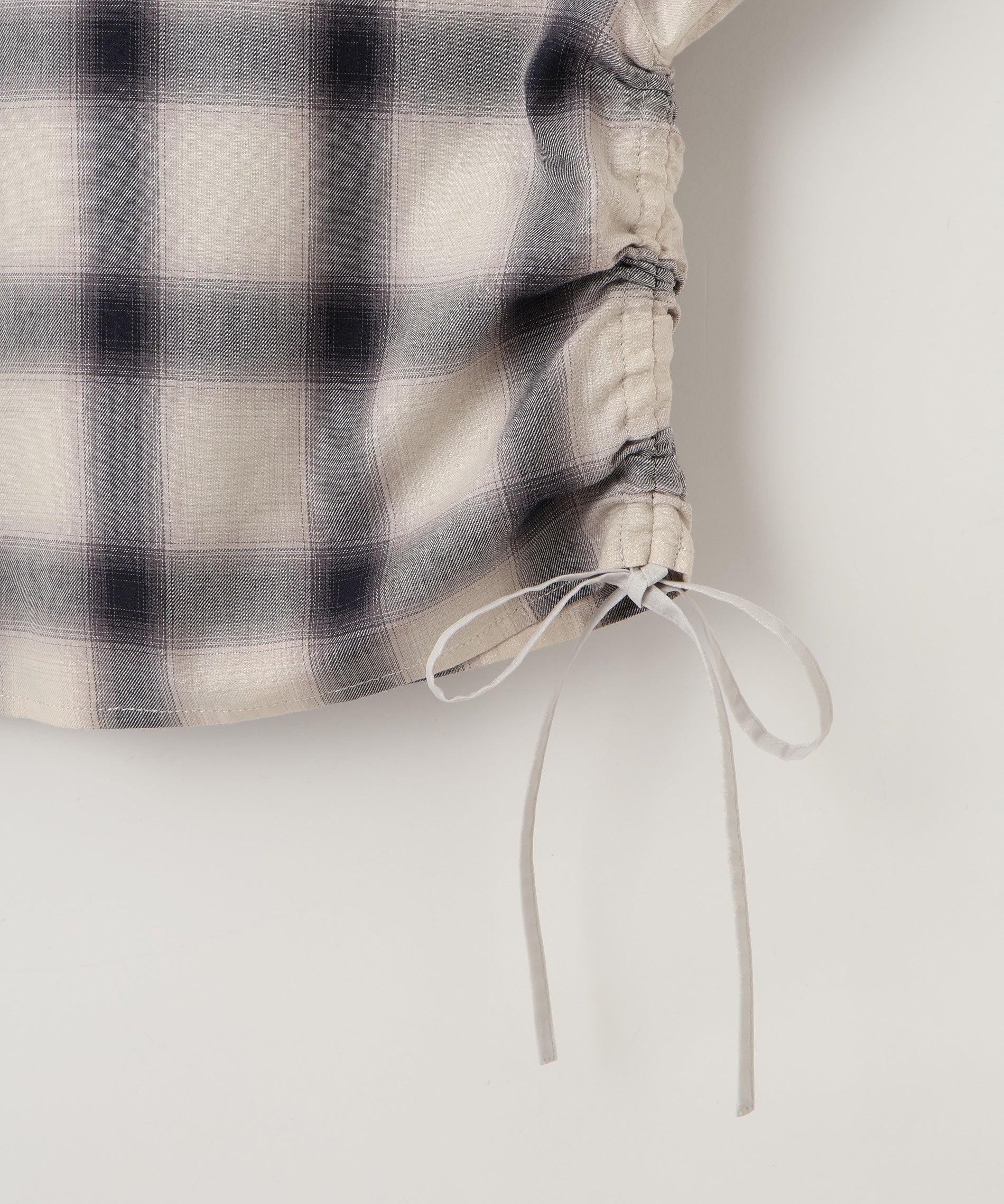 チェックギャザーシャツ – FACE SANS FARD