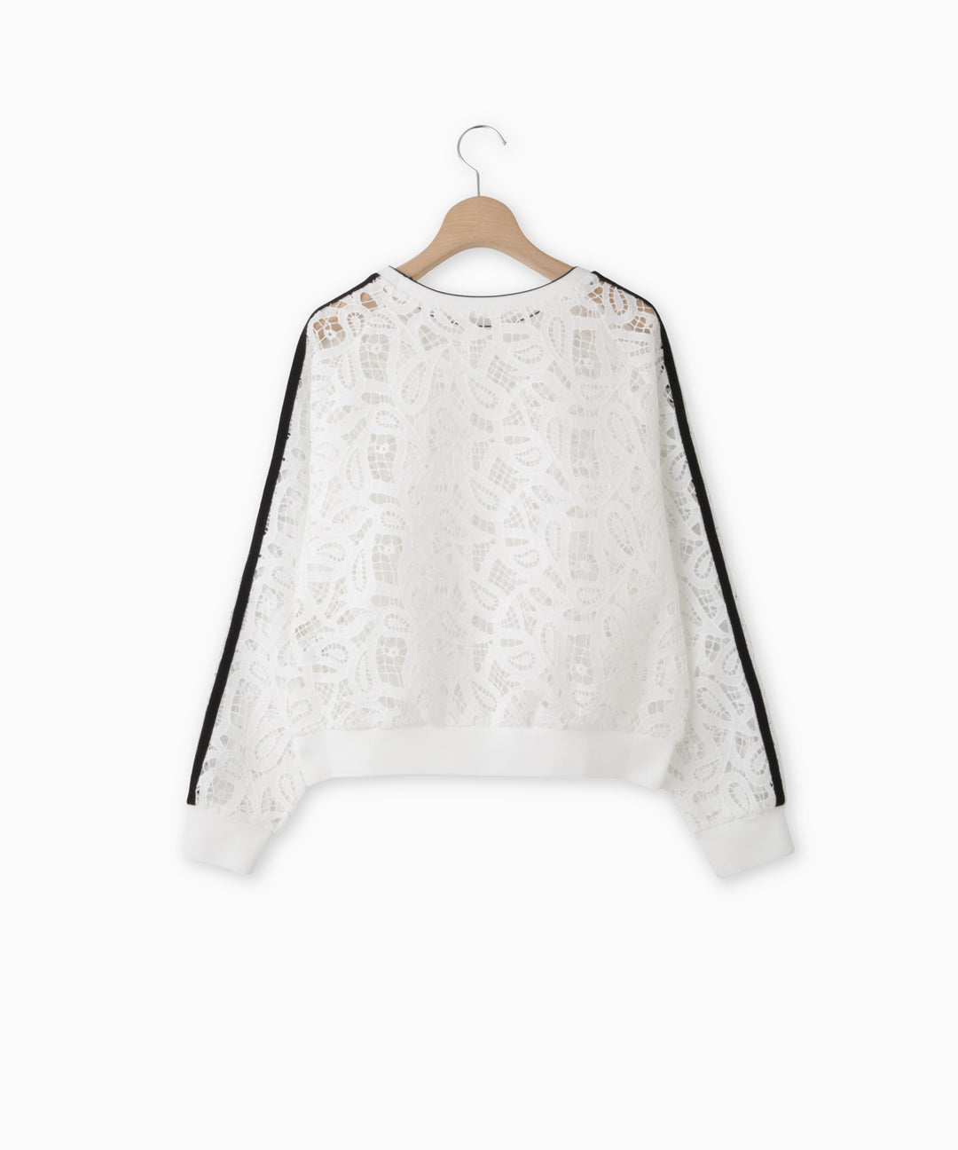 ペイズリーレースブラウス