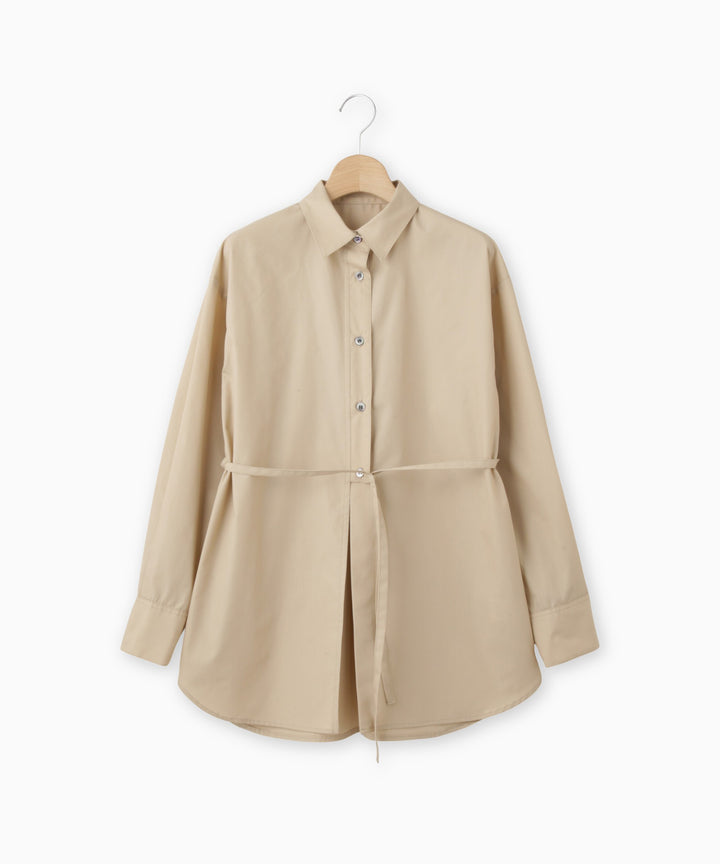 ウエストリボンデザインシャツ