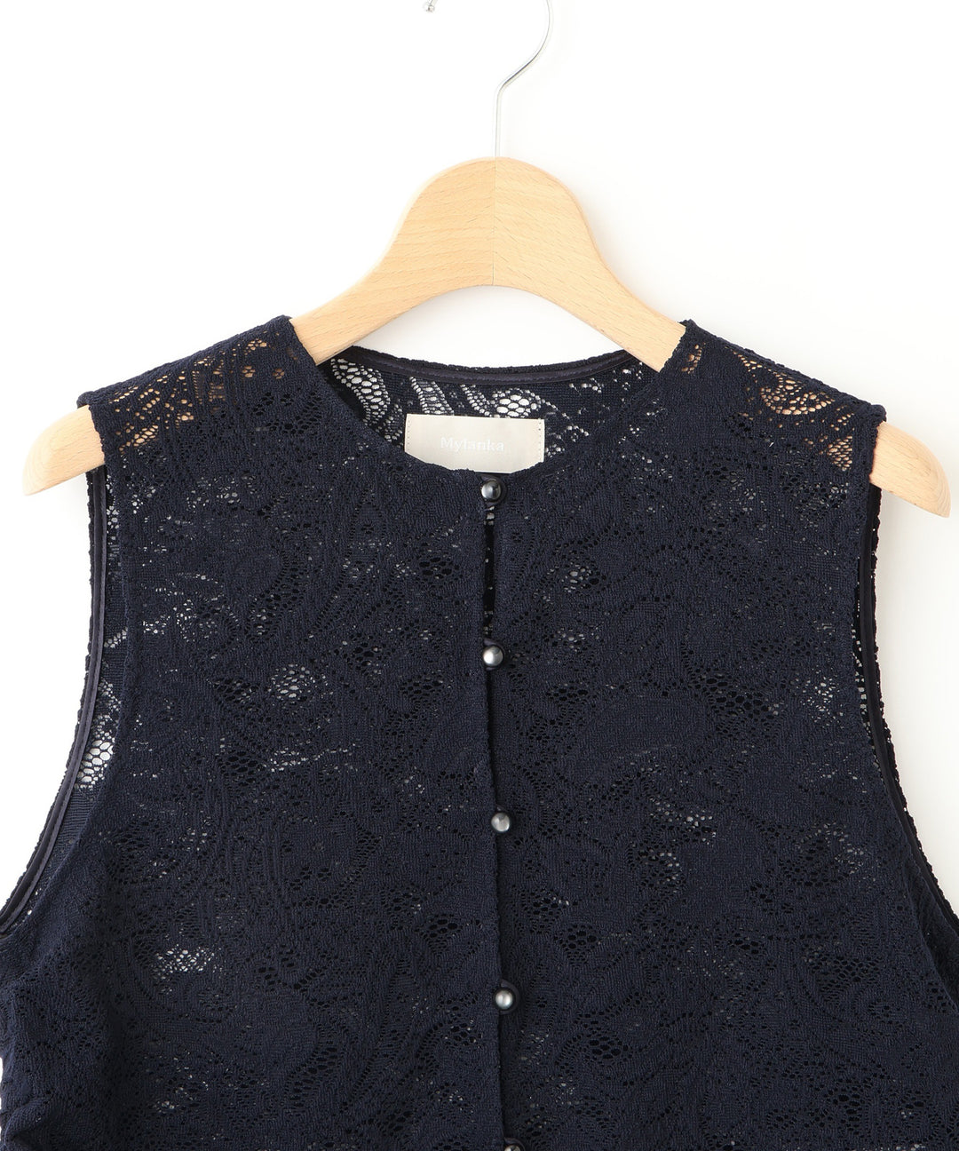 スカラップデザインレースブラウス