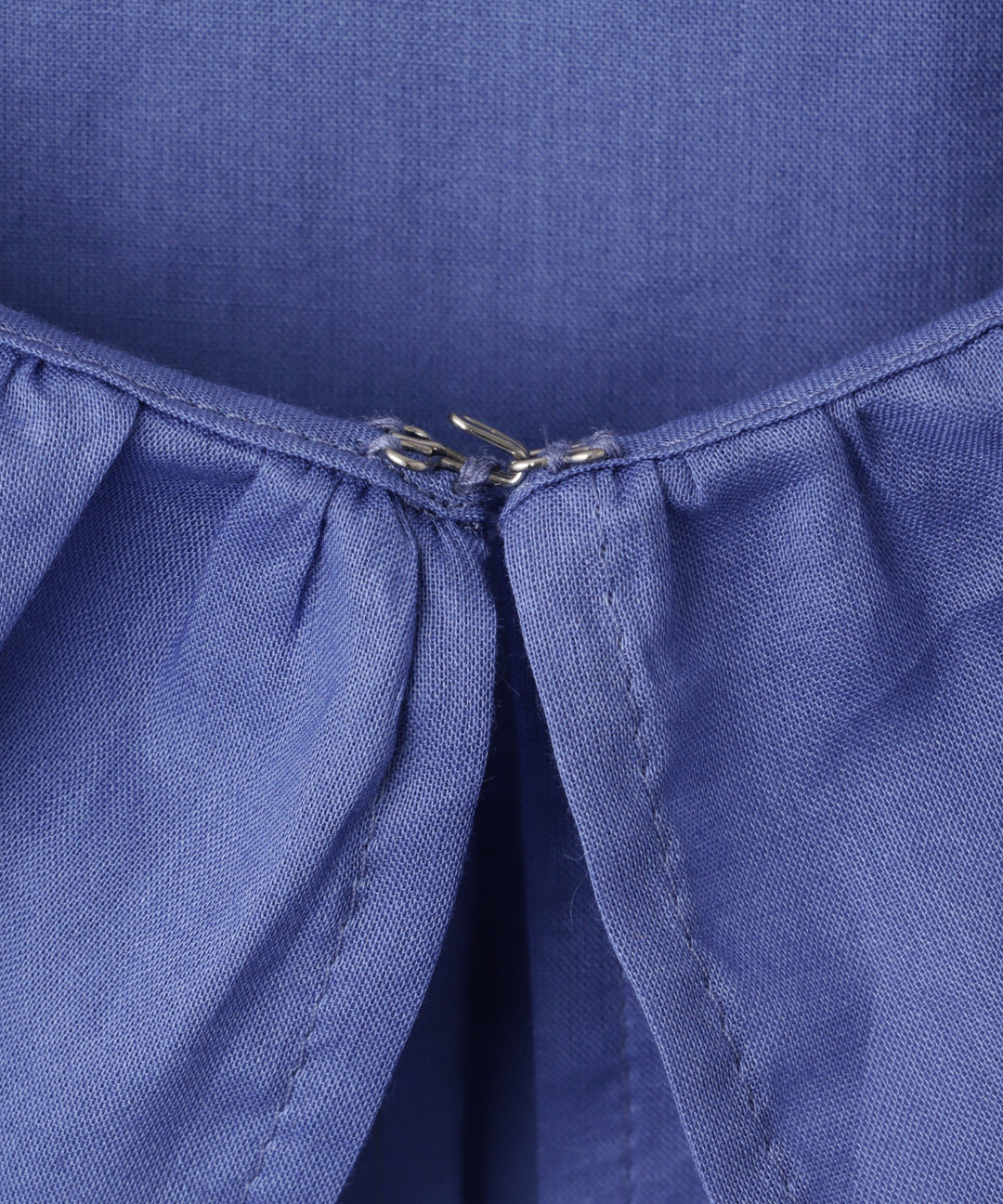 シアービッグカラーギャザーブラウス