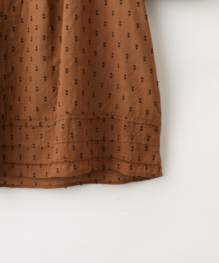 Cut jacquard blouse