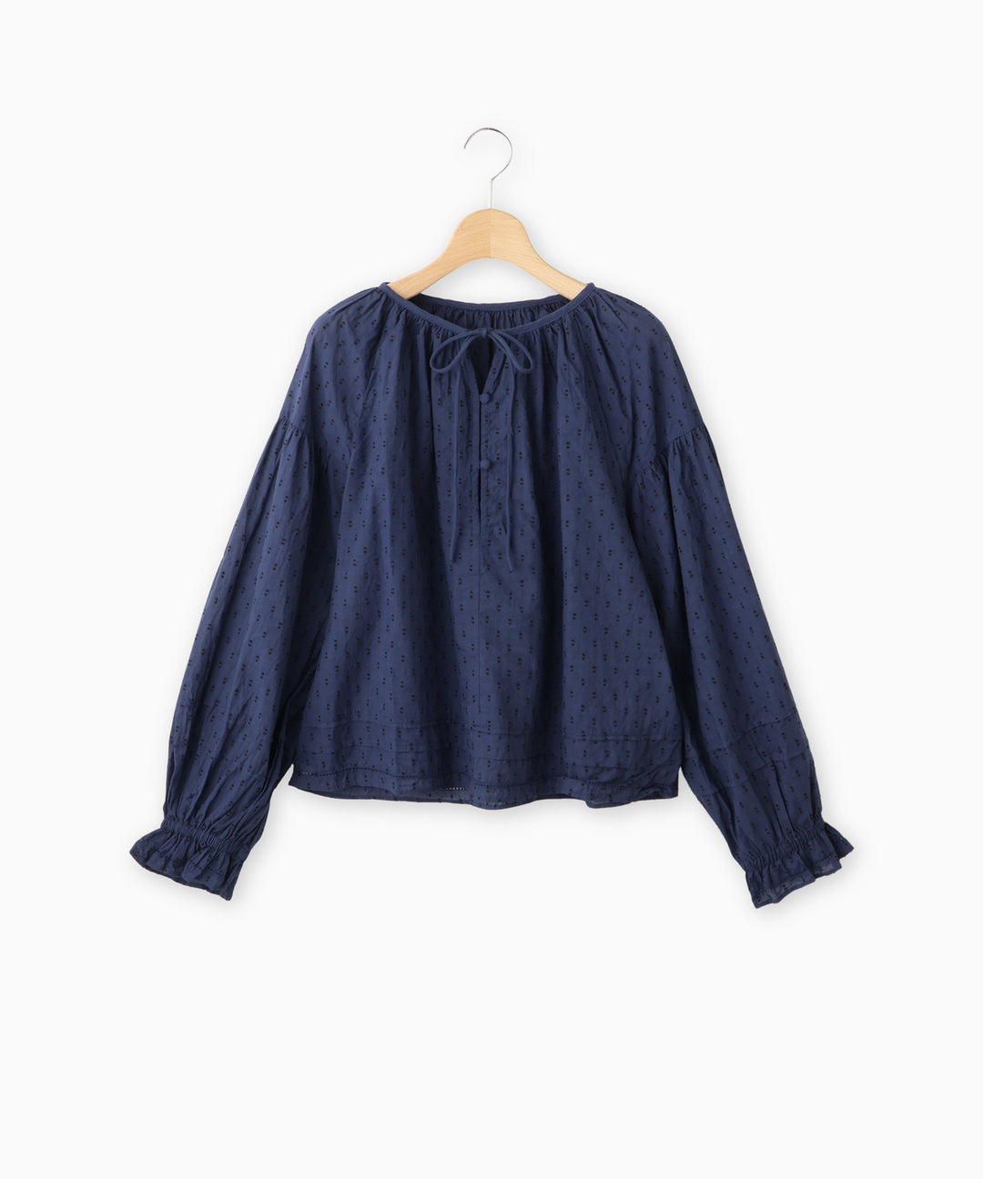 Cut jacquard blouse