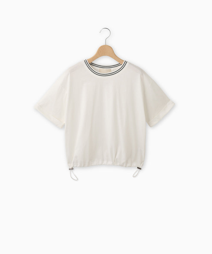 バックレースドロストブラウス