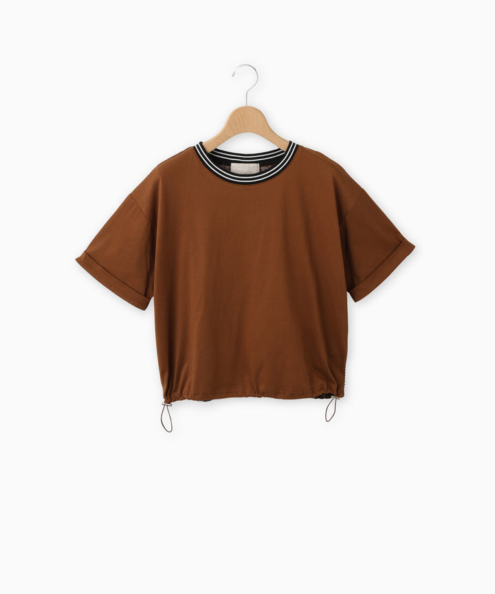 バックレースドロストブラウス