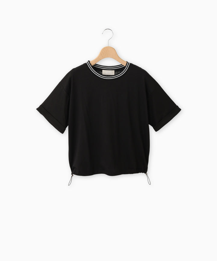 バックレースドロストブラウス