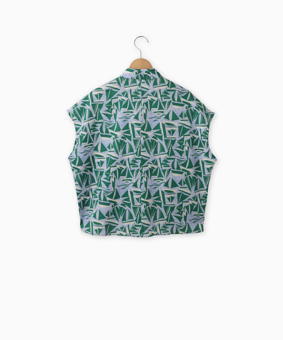French Sleeve Printed Blouse