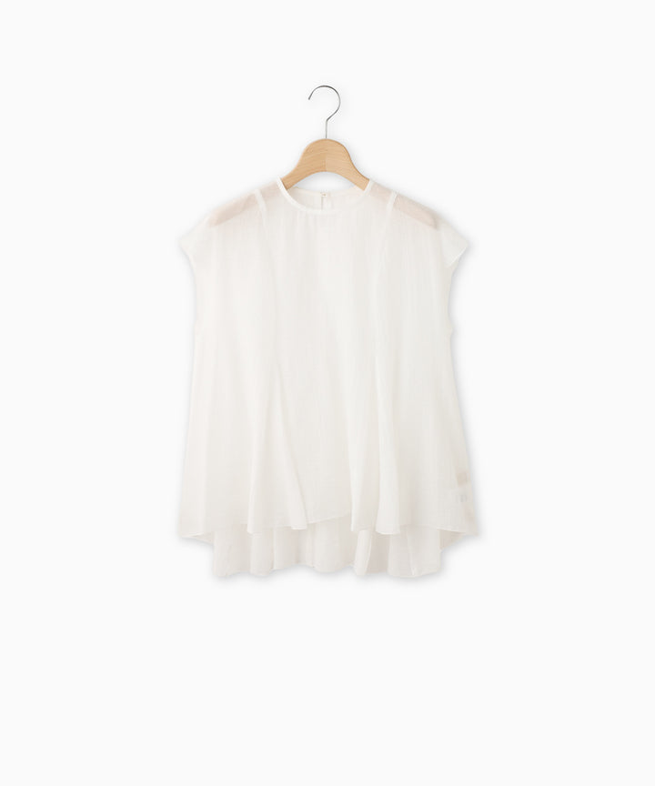 Sheer Flared Blouse