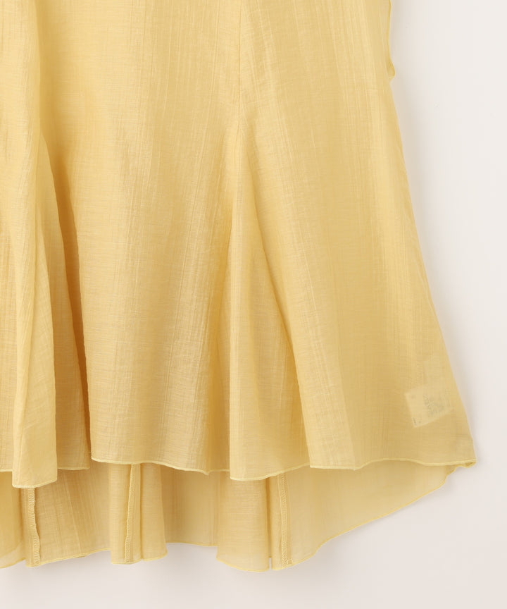 Sheer Flared Blouse