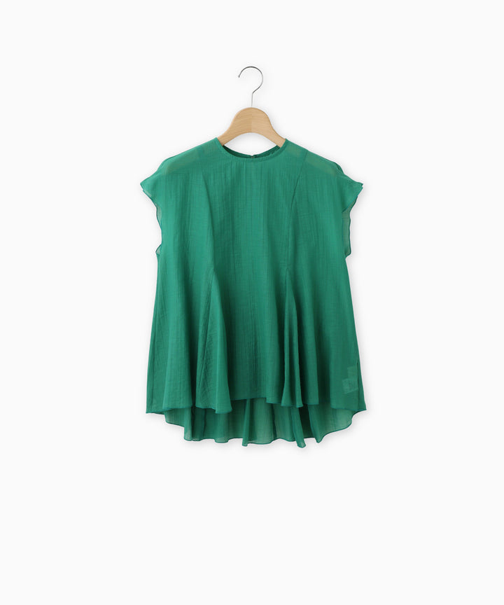 Sheer Flared Blouse