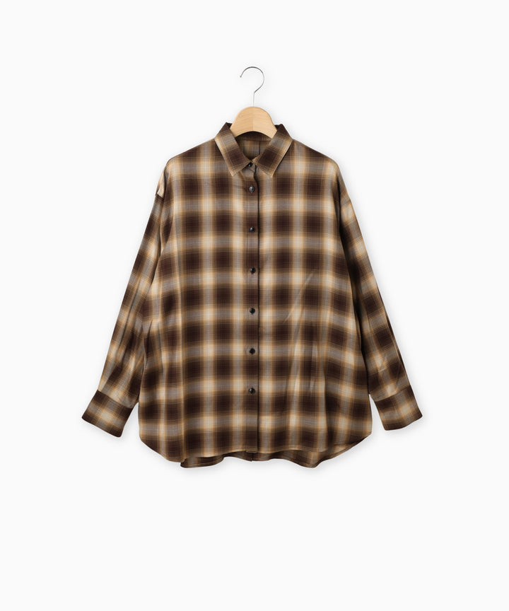 3WAYオンブレチェックシャツ