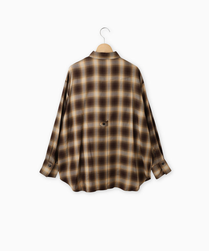 3WAYオンブレチェックシャツ