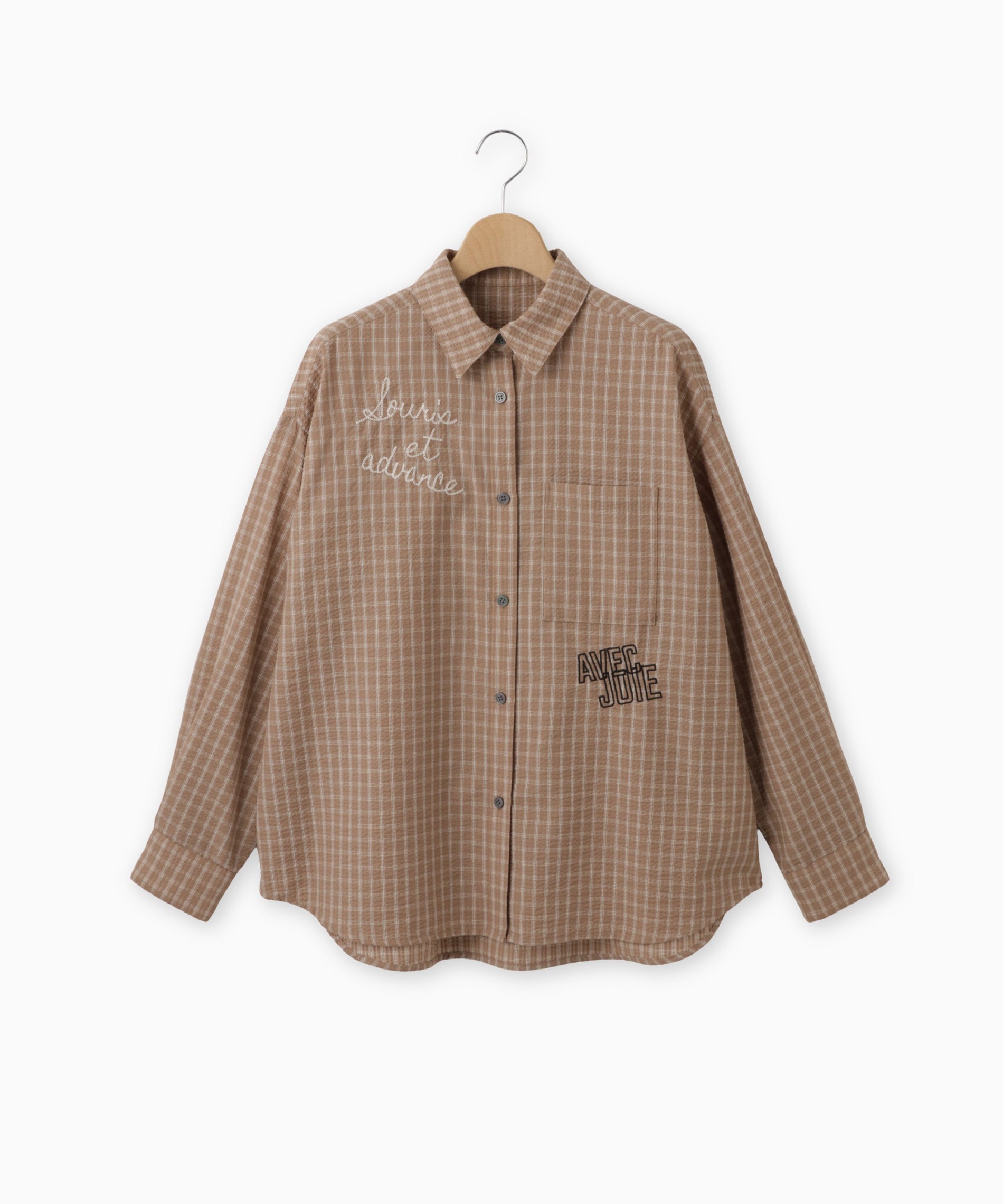 サッカーチェックオーバーサイズシャツ – FACE SANS FARD