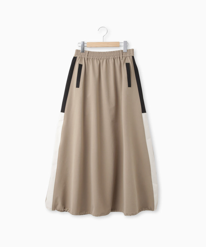 タフタ裏毛サイドラインバルーンスカート