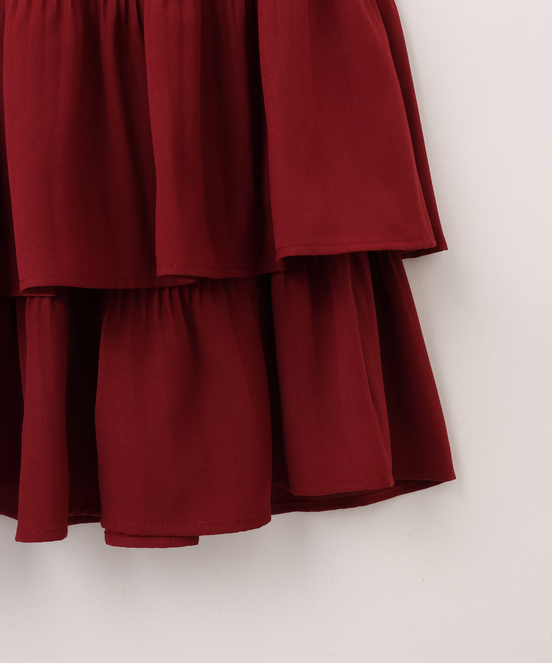 ジョーゼット細プリーツティアードスカート