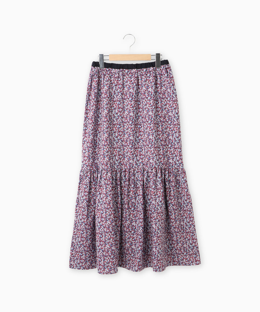 フラワープリントティアードスカート