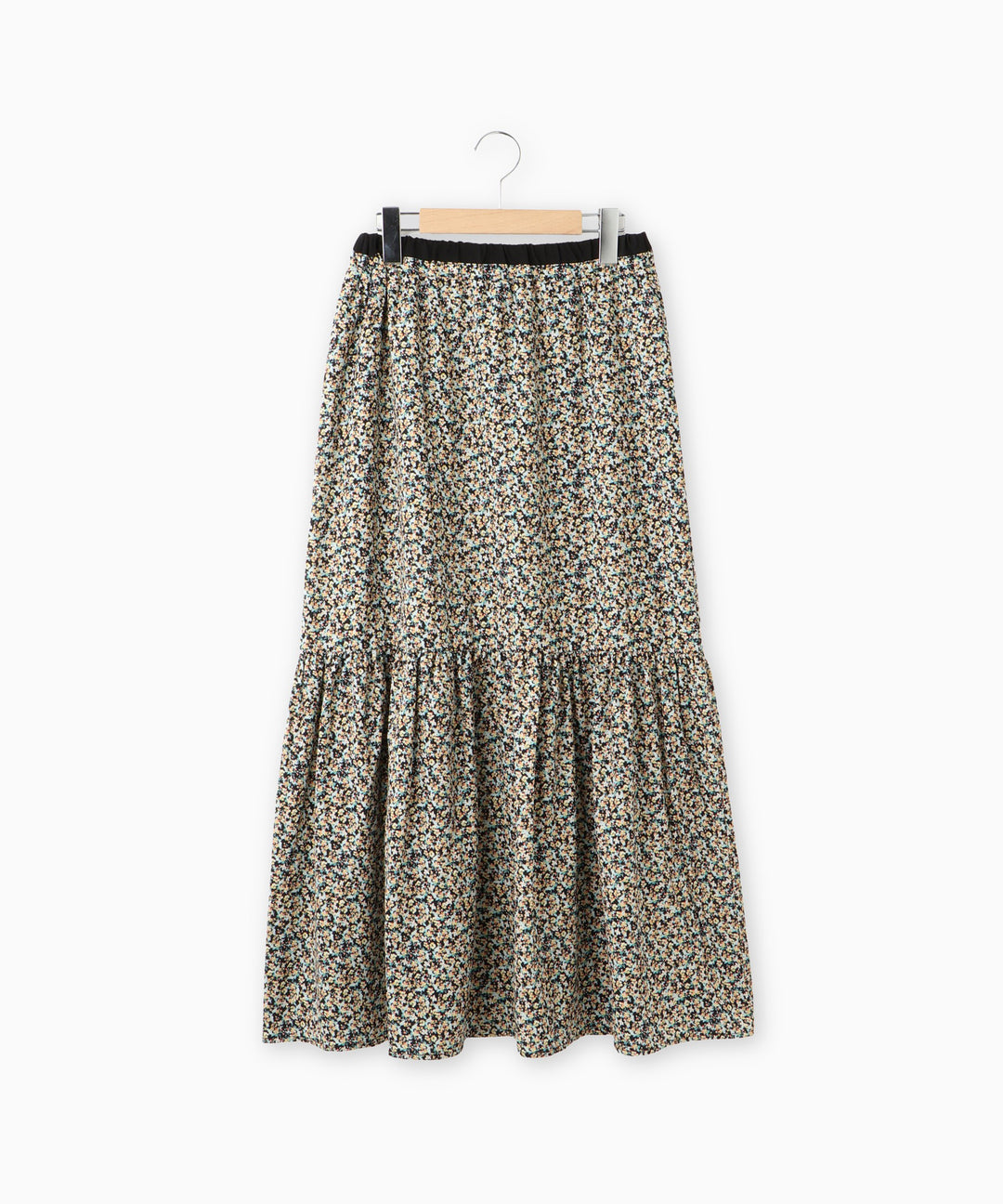 フラワープリントティアードスカート