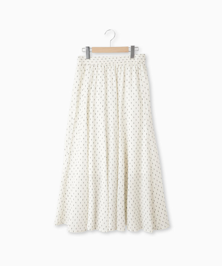 Cut Jacquard Circular Skirt