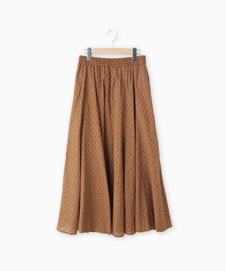 Cut Jacquard Circular Skirt
